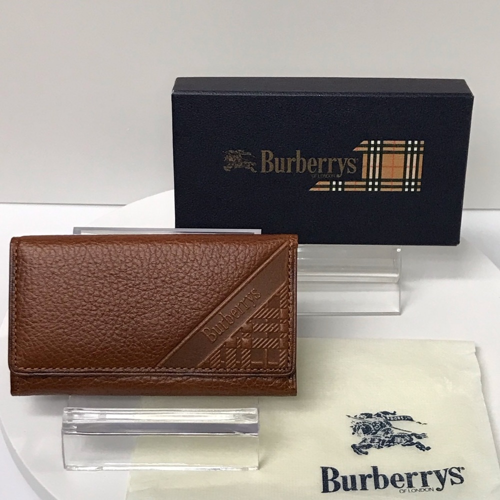 BURBERRY Leather 5-Key Holder Case 😍 - Picture 14 of 17